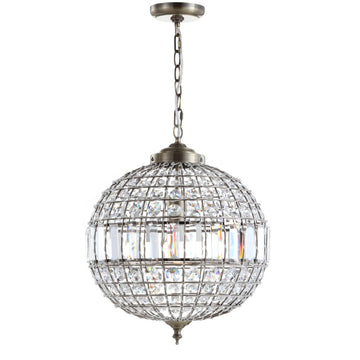 Georgina Crystal/Metal LED Pendant - JONATHAN Y